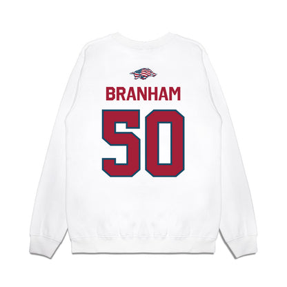 Arkansas - NCAA Football : Kobe Branham - Patriotic Collection Premium Crewneck Sweatshirt-1