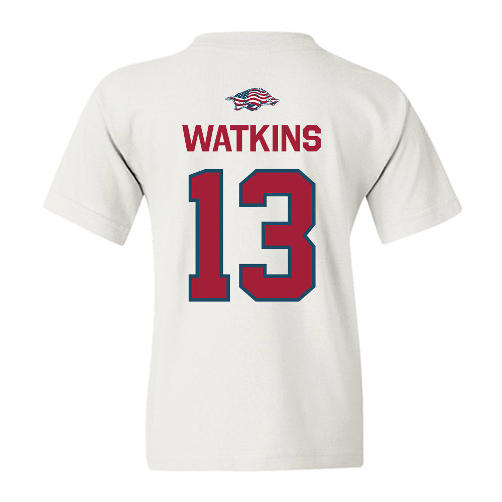 Arkansas - NCAA Football : Jelani Watkins - Patriotic Collection Youth T-Shirt-1