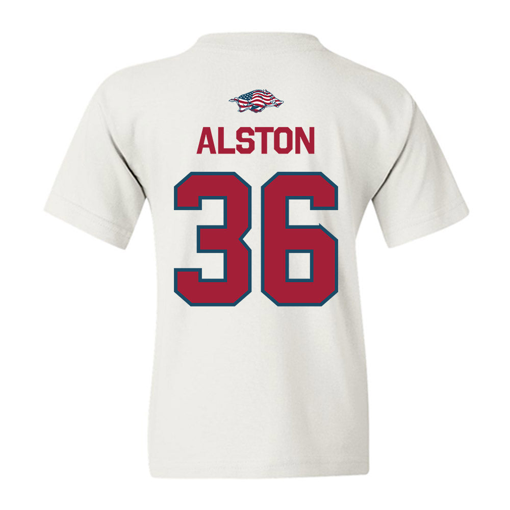 Arkansas - NCAA Football : Brian Alston - Patriotic Collection Youth T-Shirt-1