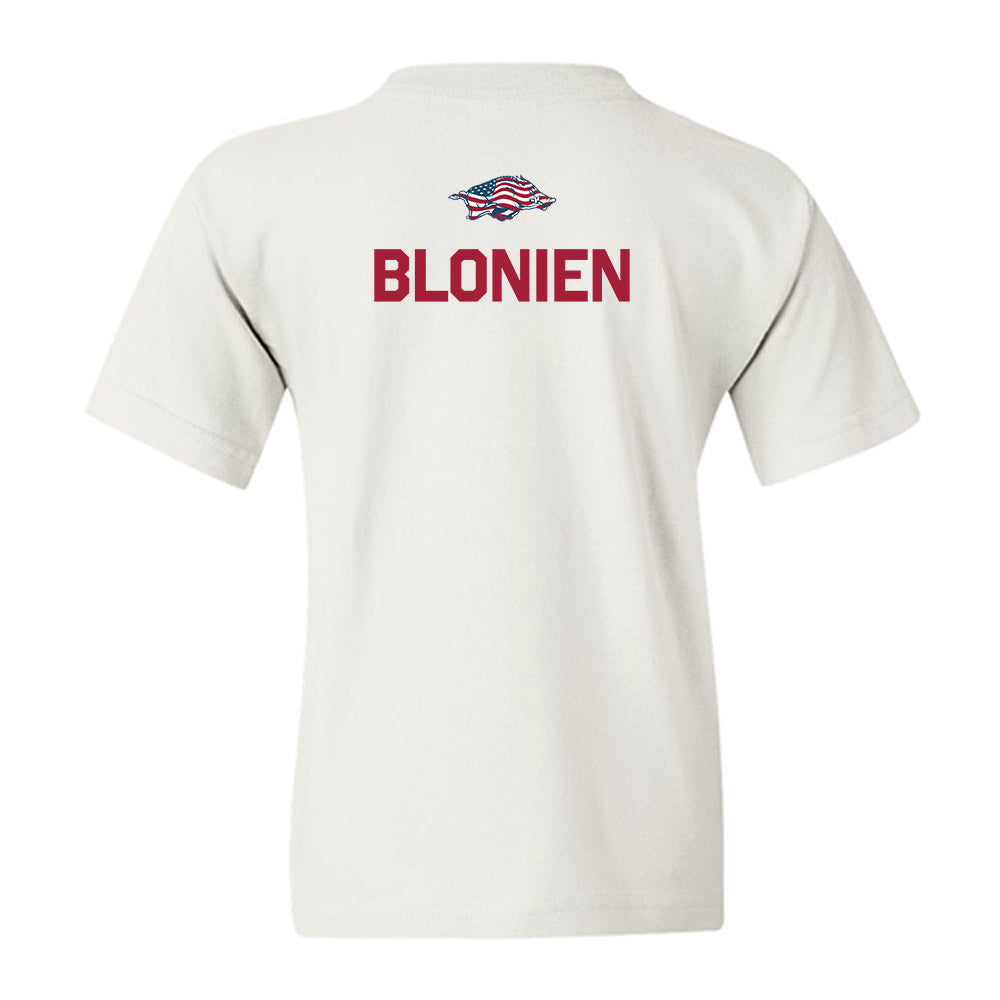 Arkansas - NCAA Women's Golf : Natalie Blonien - Patriotic Collection Youth T-Shirt-1
