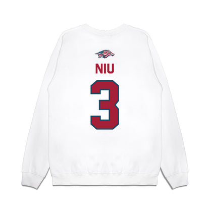 Arkansas - NCAA Women's Volleyball : Livia Niu - Patriotic Collection Premium Crewneck Sweatshirt-1