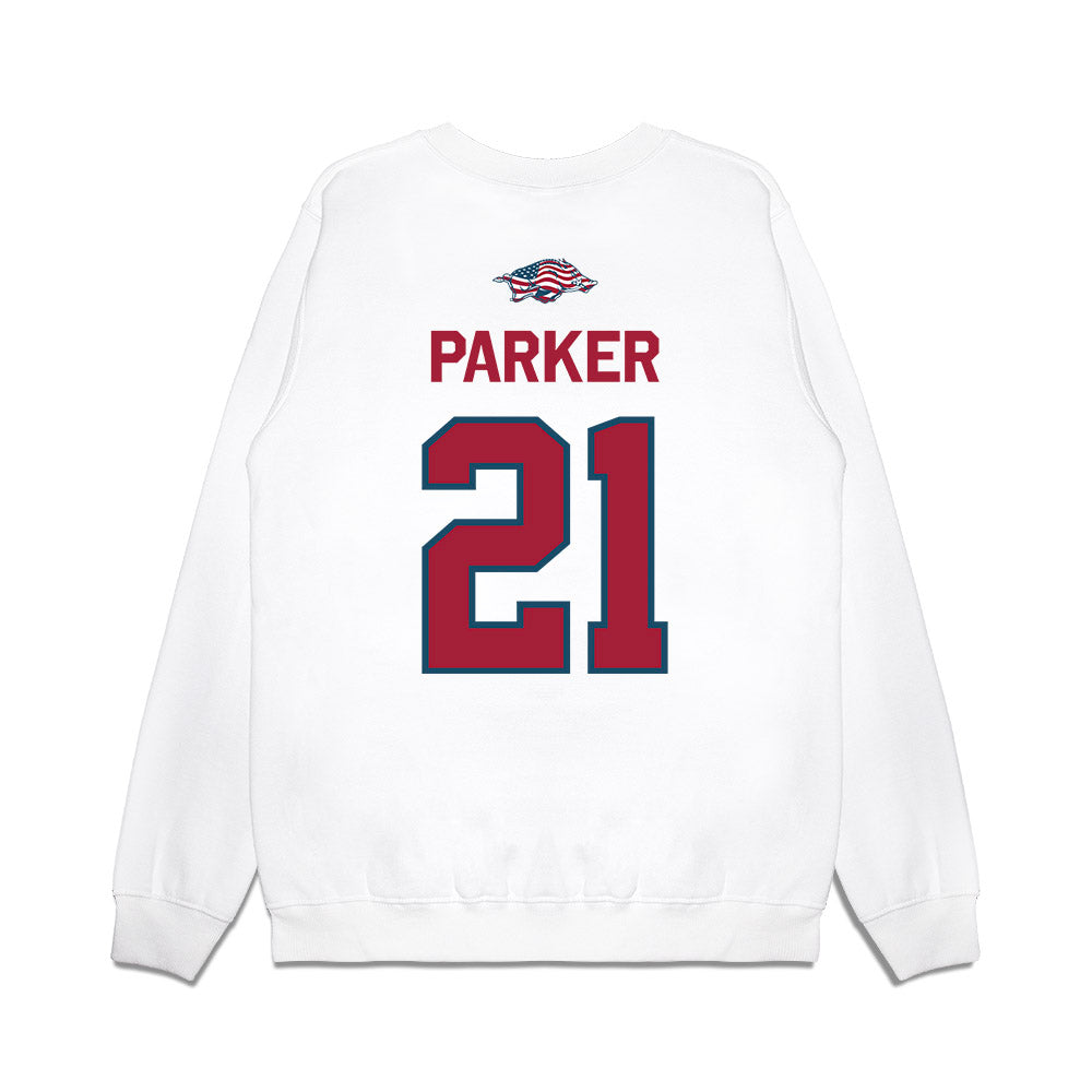 Arkansas - NCAA Football : Jasper Parker - Patriotic Collection Premium Crewneck Sweatshirt-1