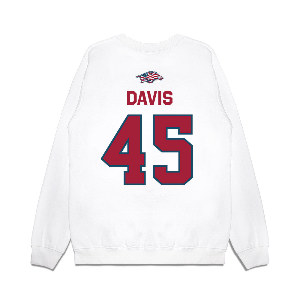 Arkansas - NCAA Football : Preston Davis - Patriotic Collection Premium Crewneck Sweatshirt-1