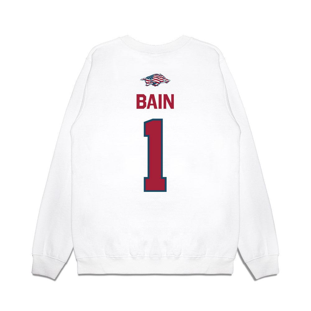 Arkansas - NCAA Softball : Brinli Bain - Patriotic Collection Premium Crewneck Sweatshirt-1