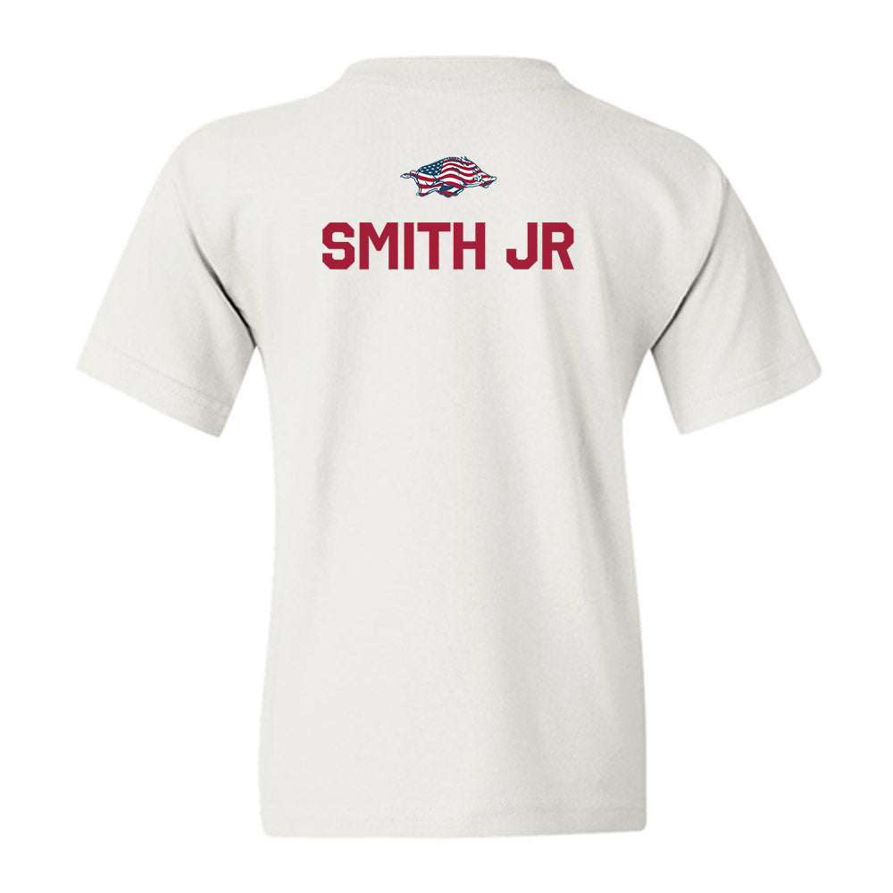 Arkansas - NCAA Men's Basketball : Jordan Smith Jr - Patriotic Collection Youth T-Shirt-1