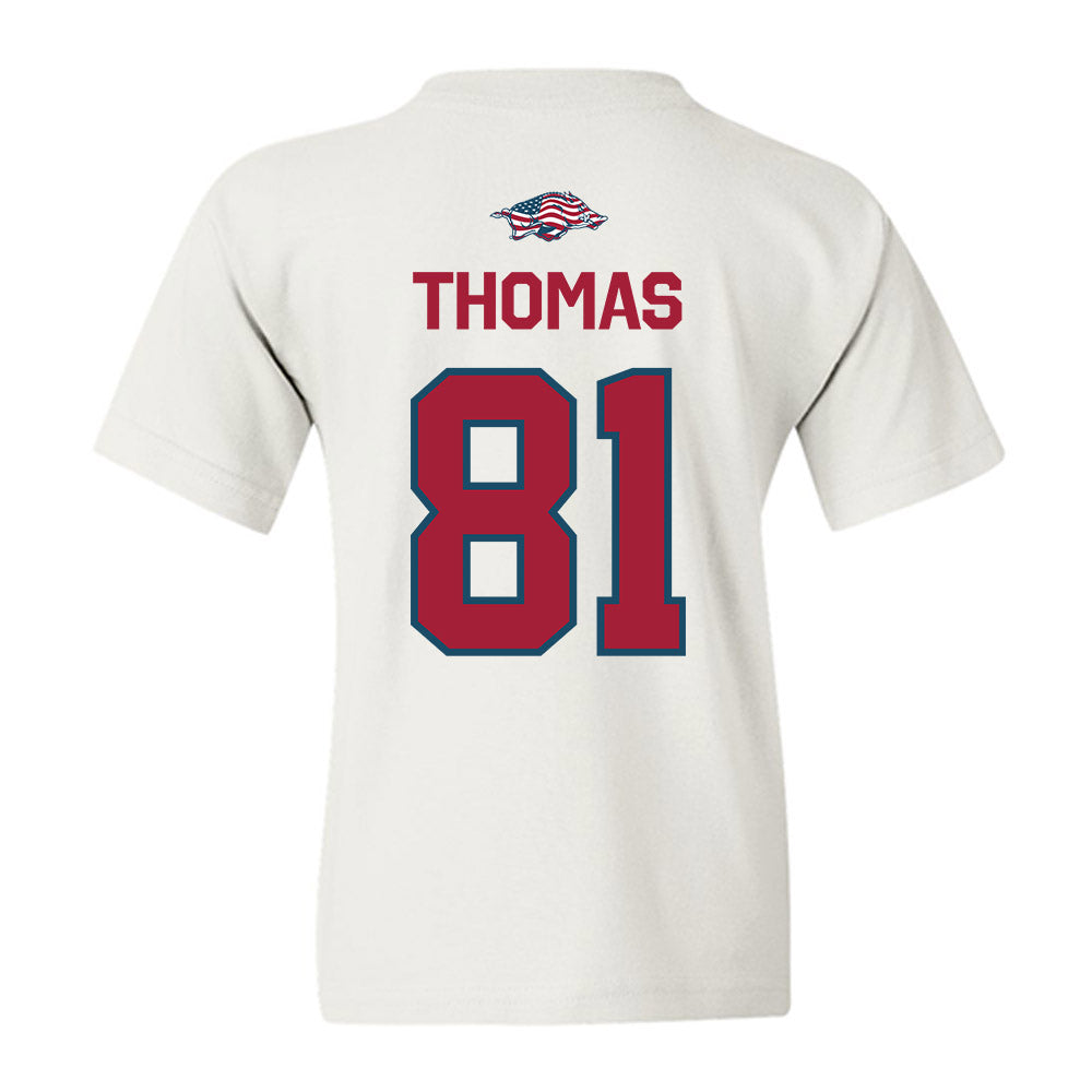 Arkansas - NCAA Football : Dai'Shaun Thomas - Patriotic Collection Youth T-Shirt-1