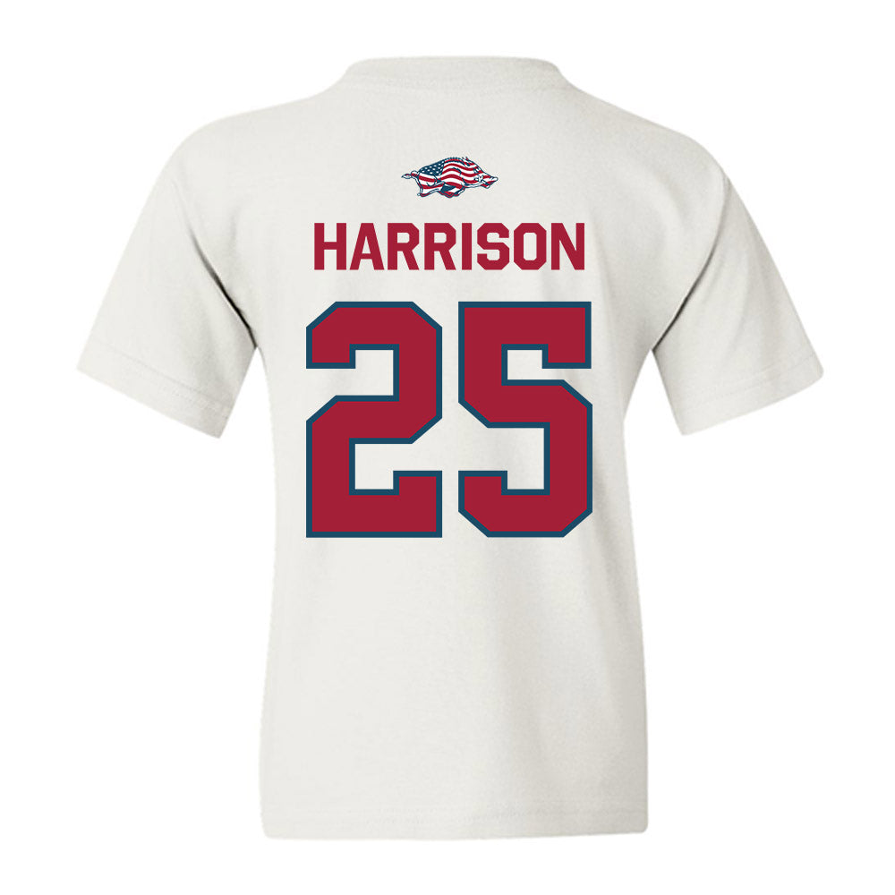 Arkansas - NCAA Softball : Cameryn Harrison - Patriotic Collection Youth T-Shirt-1
