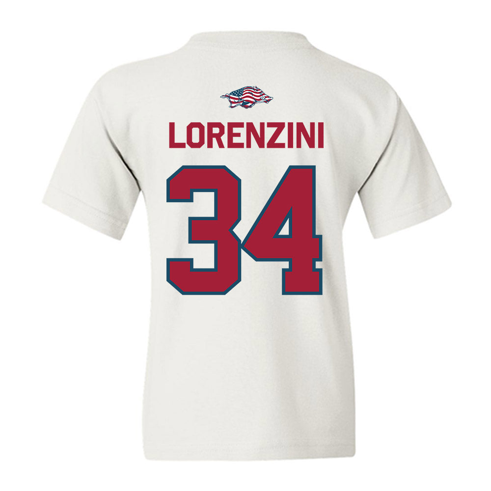 Arkansas - NCAA Baseball : Joey Lorenzini - Patriotic Collection Youth T-Shirt-1