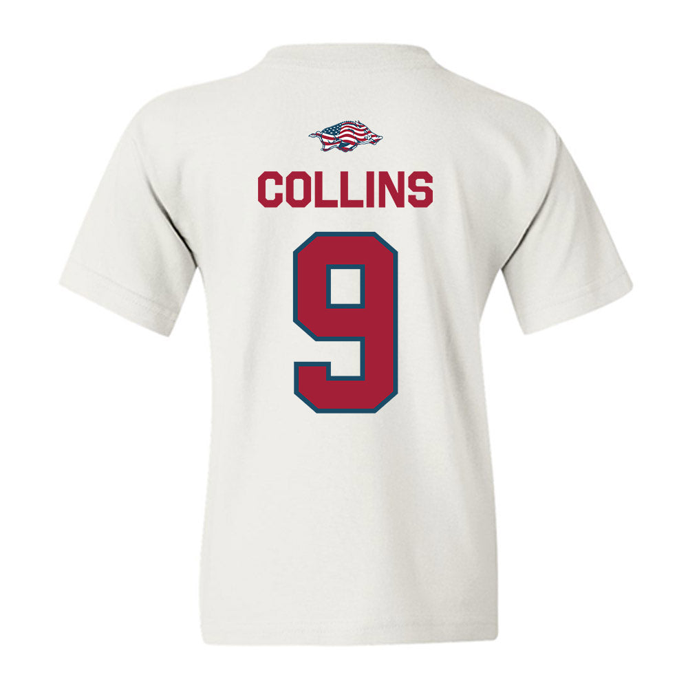 Arkansas - NCAA Football : Charleston Collins - Patriotic Collection Youth T-Shirt-1