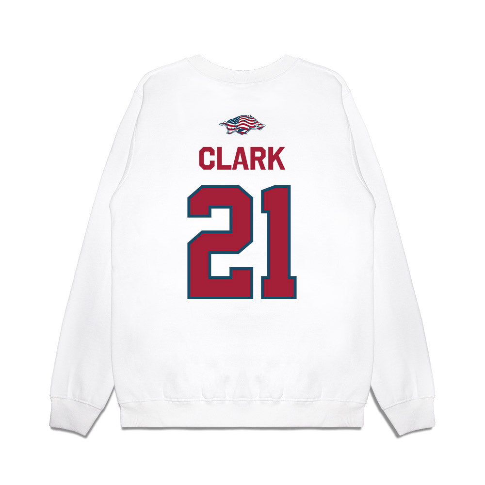 Arkansas - NCAA Baseball : Brenton Clark - Patriotic Collection Premium Crewneck Sweatshirt-1