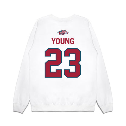 Arkansas - NCAA Football : Kevin Young - Patriotic Collection Premium Crewneck Sweatshirt-1