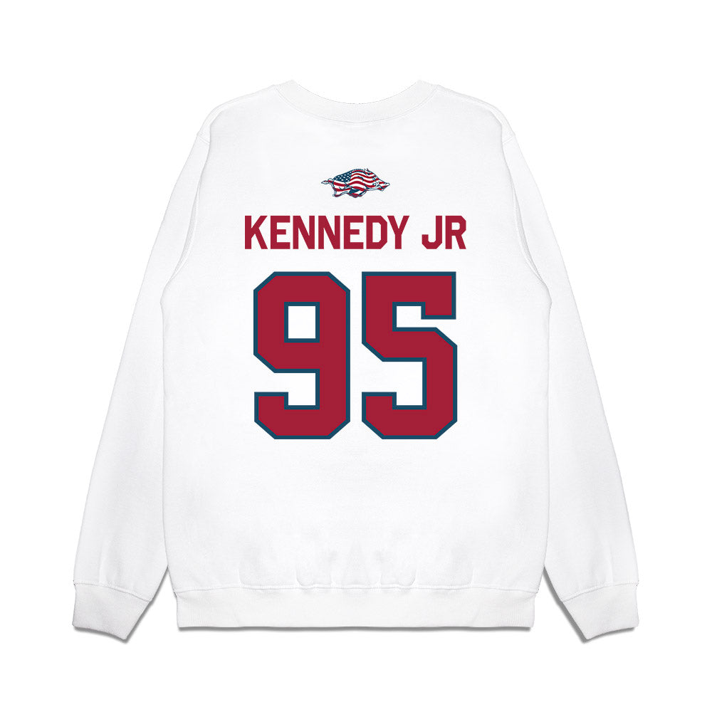Arkansas - NCAA Football : Anthony Kennedy jr - Patriotic Collection Premium Crewneck Sweatshirt-1