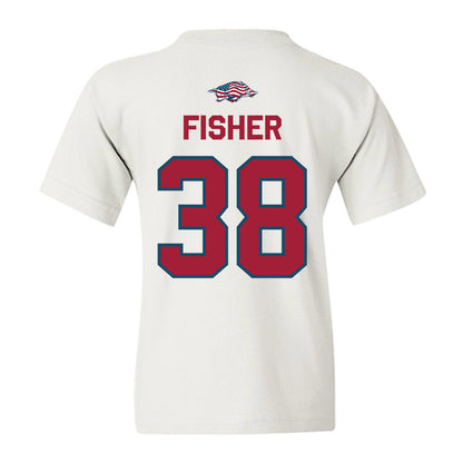Arkansas - NCAA Baseball : Colin Fisher - Patriotic Collection Youth T-Shirt-1