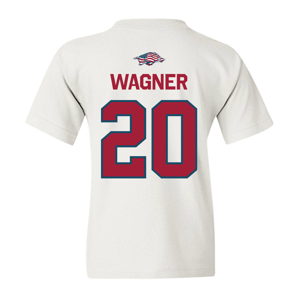 Arkansas - NCAA Women's Soccer : Natalie Wagner - Patriotic Collection Youth T-Shirt-1