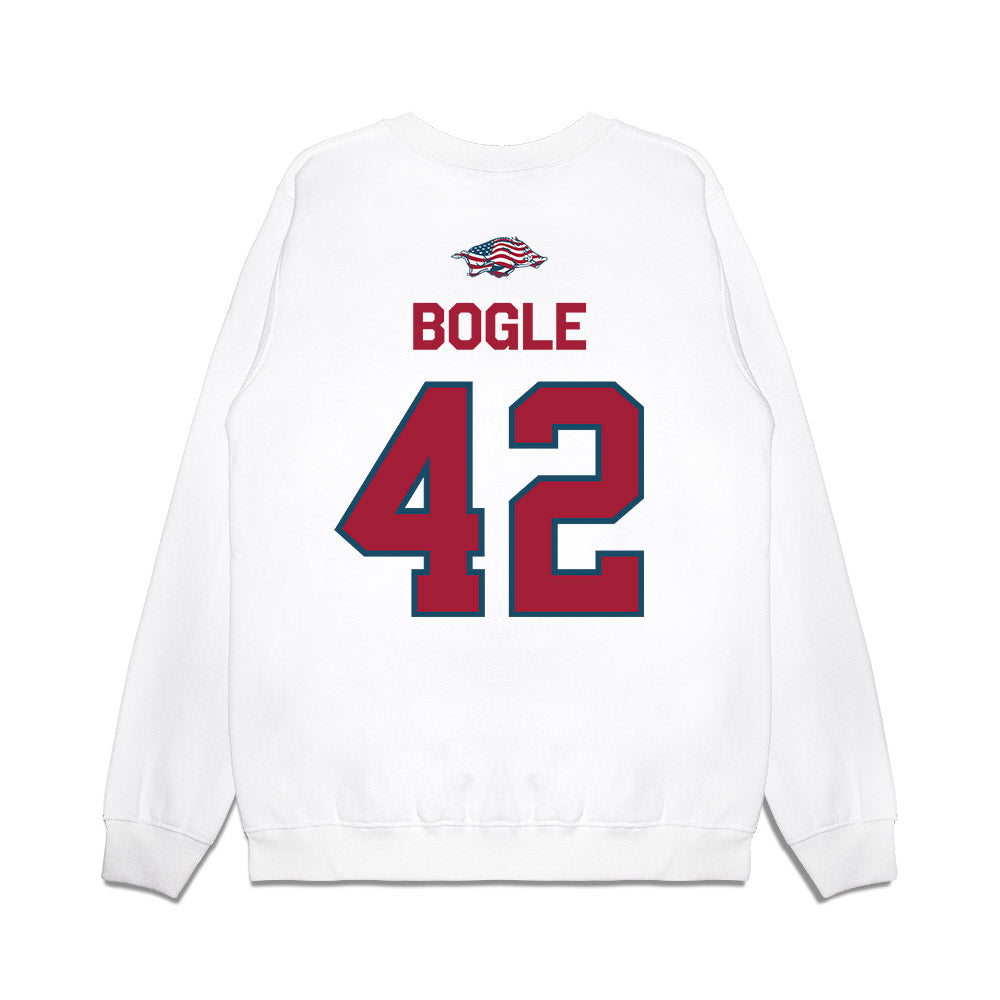 Arkansas - NCAA Football : Ben Bogle - Patriotic Collection Premium Crewneck Sweatshirt-1
