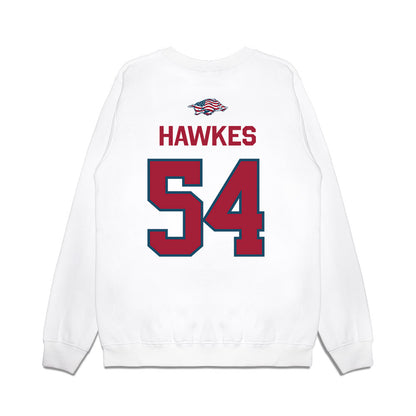 Arkansas - NCAA Football : Adam Hawkes - Patriotic Collection Premium Crewneck Sweatshirt-1