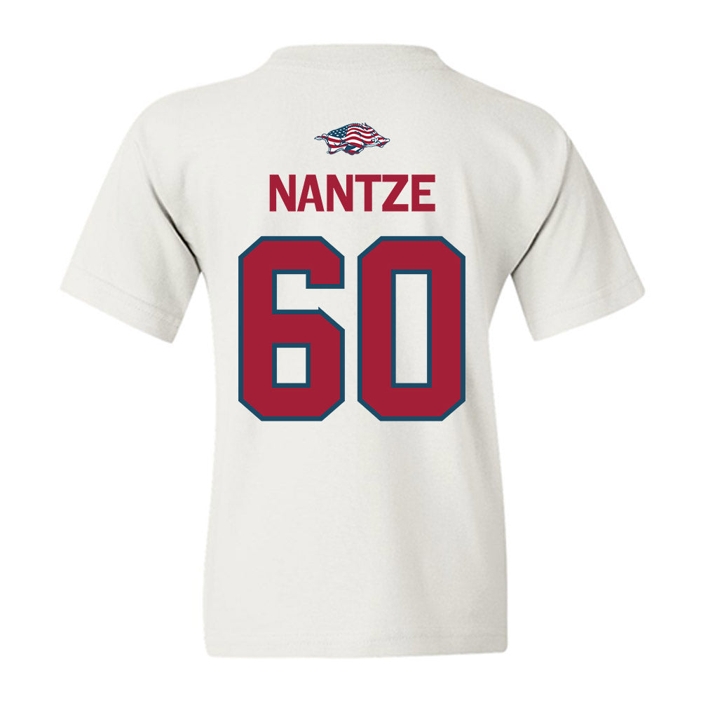 Arkansas - NCAA Football : Jonas Nantze - Patriotic Collection Youth T-Shirt-1