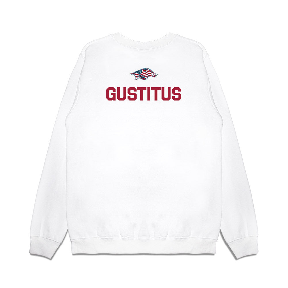 Arkansas - NCAA Women's Gymnastics : Madison Gustitus - Patriotic Collection Premium Crewneck Sweatshirt-1