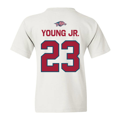 Arkansas - NCAA Football : Kevin Young Jr. - Patriotic Collection Youth T-Shirt-1