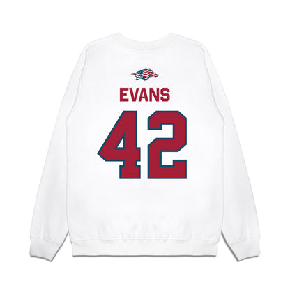 Arkansas - NCAA Football : Jeremy Evans - Patriotic Collection Premium Crewneck Sweatshirt-1