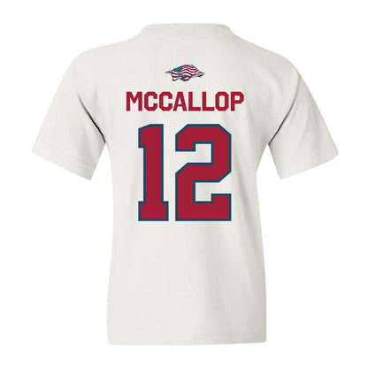 Arkansas - NCAA Women's Basketball : Grace McCallop - Patriotic Collection Youth T-Shirt-1