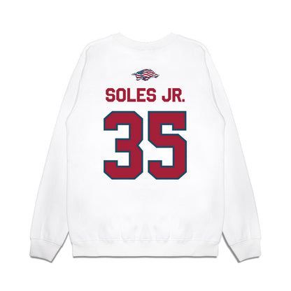 Arkansas - NCAA Football : Steven Soles Jr. - Patriotic Collection Premium Crewneck Sweatshirt-1
