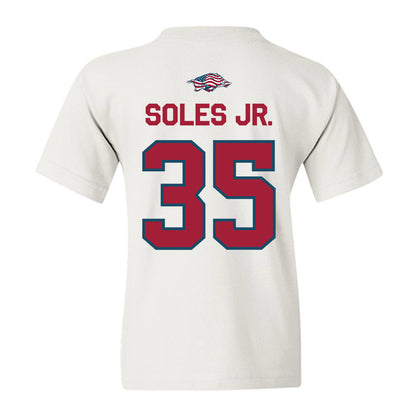 Arkansas - NCAA Football : Steven Soles Jr. - Patriotic Collection Youth T-Shirt-1