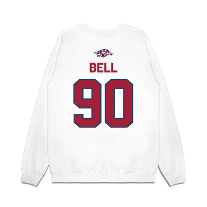 Arkansas - NCAA Football : Caleb Bell - Patriotic Collection Premium Crewneck Sweatshirt-1