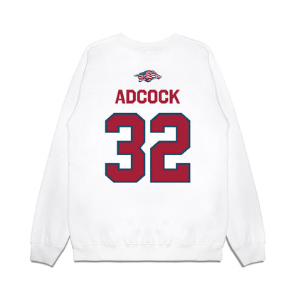 Arkansas - NCAA Football : Matt Adcock - Patriotic Collection Premium Crewneck Sweatshirt-1