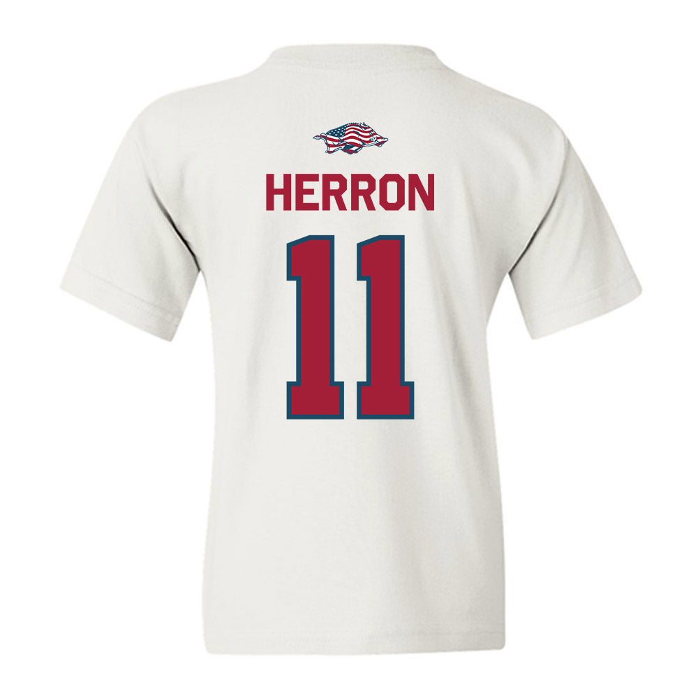 Arkansas - NCAA Softball : Robyn Herron - Patriotic Collection Youth T-Shirt-1