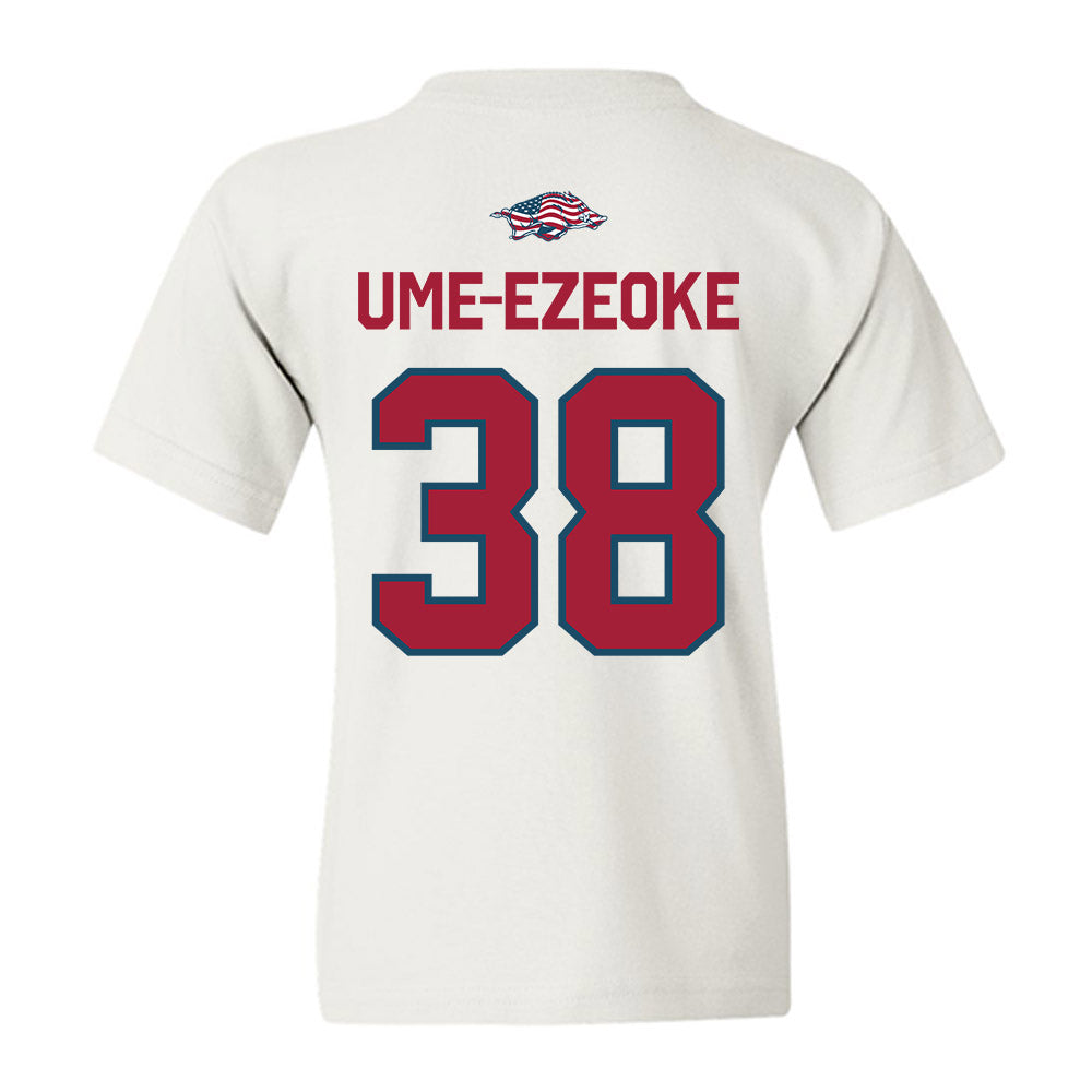Arkansas - NCAA Football : Bradley Ume-Ezeoke - Patriotic Collection Youth T-Shirt-1