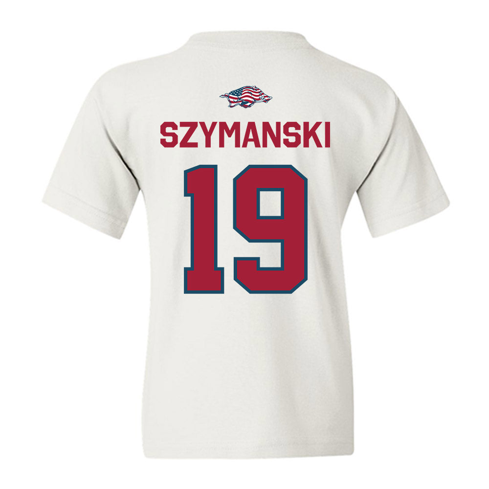 Arkansas - NCAA Women's Soccer : Paige Szymanski - Patriotic Collection Youth T-Shirt-1