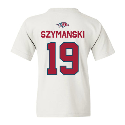 Arkansas - NCAA Women's Soccer : Paige Szymanski - Patriotic Collection Youth T-Shirt-1