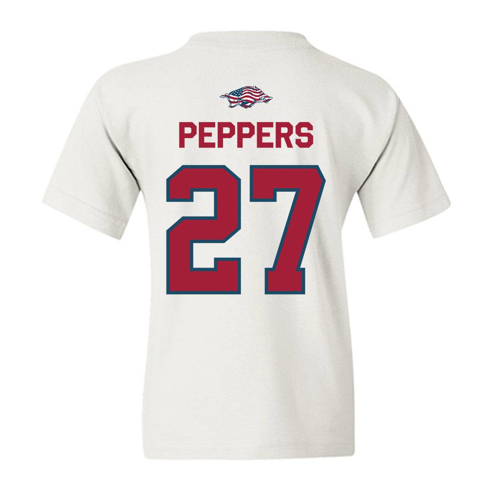 Arkansas - NCAA Women's Volleyball : Journey Peppers - Patriotic Collection Youth T-Shirt-1