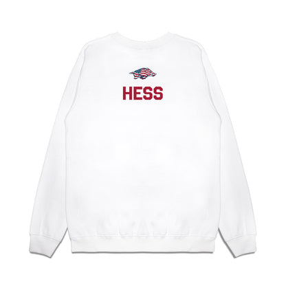 Arkansas - NCAA Women's Gymnastics : Tori Hess - Patriotic Collection Premium Crewneck Sweatshirt-1