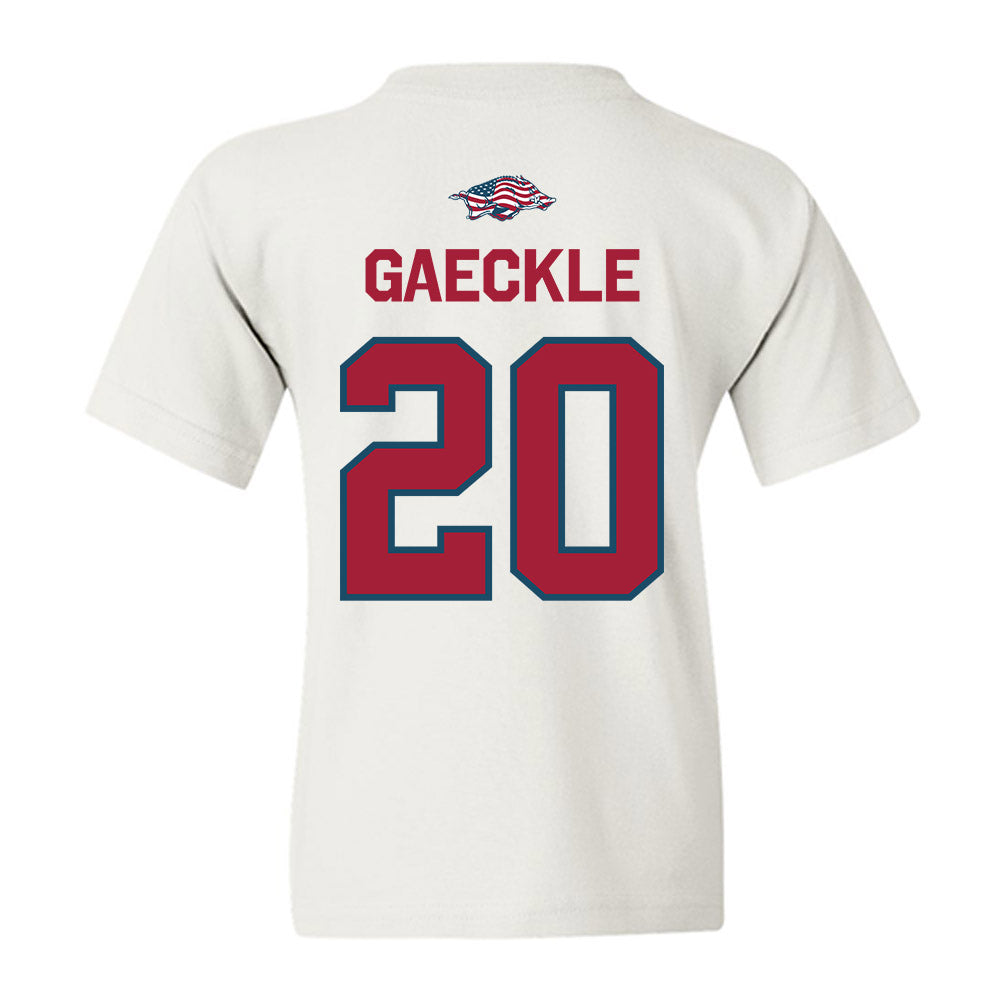 Arkansas - NCAA Baseball : Gabe Gaeckle - Patriotic Collection Youth T-Shirt-1