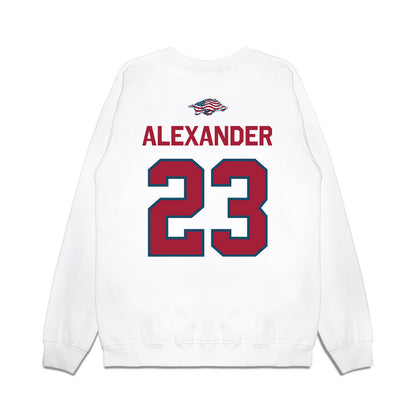 Arkansas - NCAA Women's Volleyball : Aleki Alexander - Patriotic Collection Premium Crewneck Sweatshirt-1