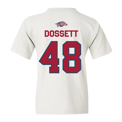 Arkansas - NCAA Baseball : Cooper Dossett - Patriotic Collection Youth T-Shirt-1