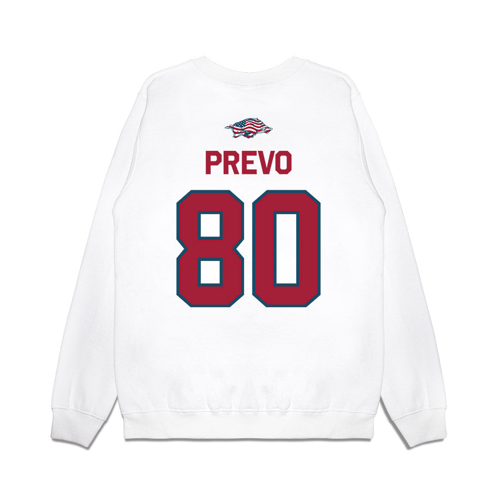 Arkansas - NCAA Football : Dequane Prevo - Patriotic Collection Premium Crewneck Sweatshirt-1