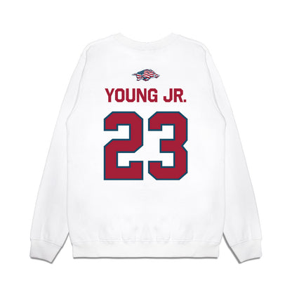 Arkansas - NCAA Football : Kevin Young Jr. - Patriotic Collection Premium Crewneck Sweatshirt-1