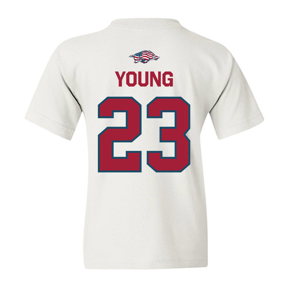Arkansas - NCAA Football : Kevin Young - Patriotic Collection Youth T-Shirt-1