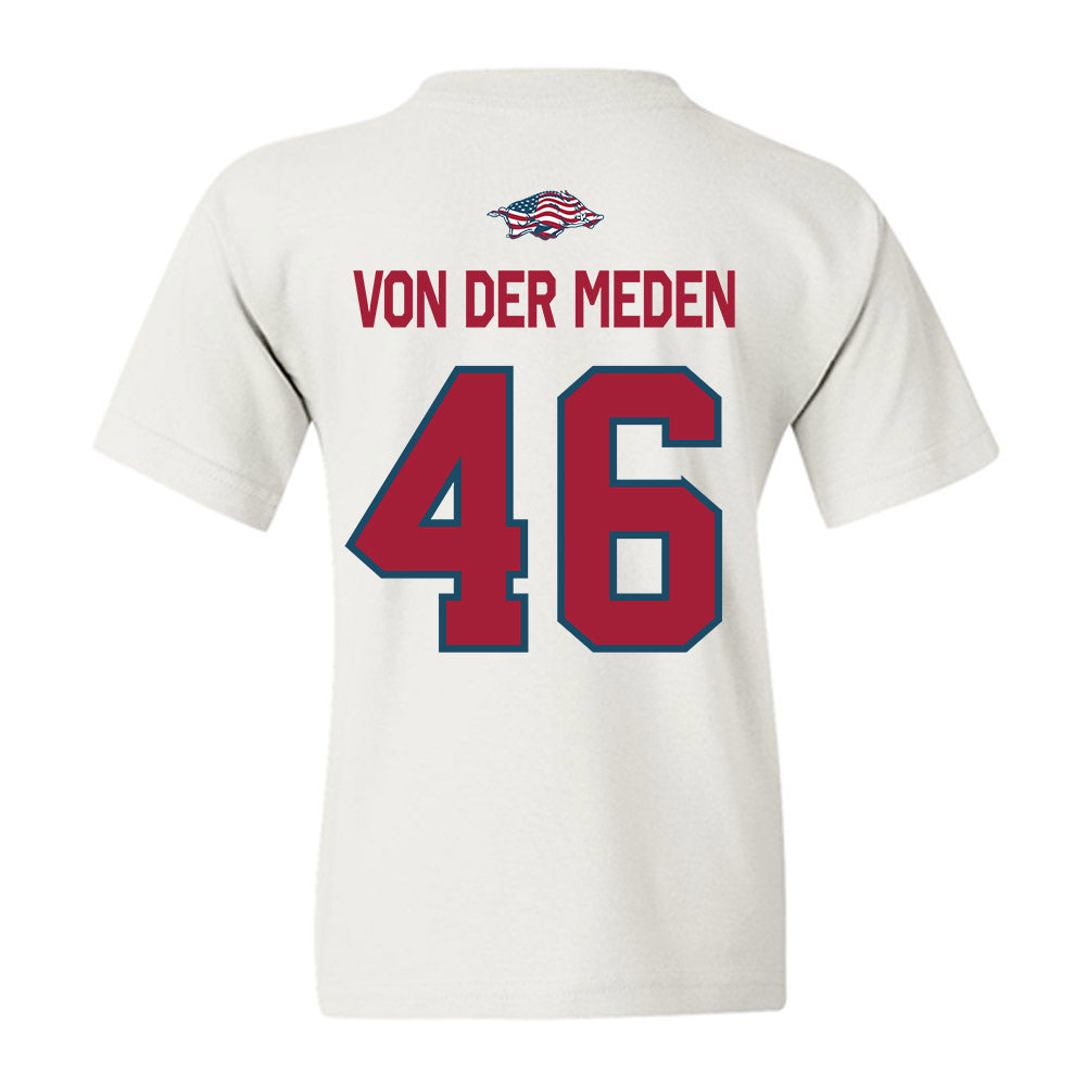 Arkansas - NCAA Football : Charlie von der Meden - Patriotic Collection Youth T-Shirt-1