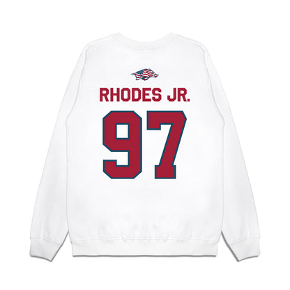 Arkansas - NCAA Football : Quincy Rhodes Jr. - Patriotic Collection Premium Crewneck Sweatshirt-1