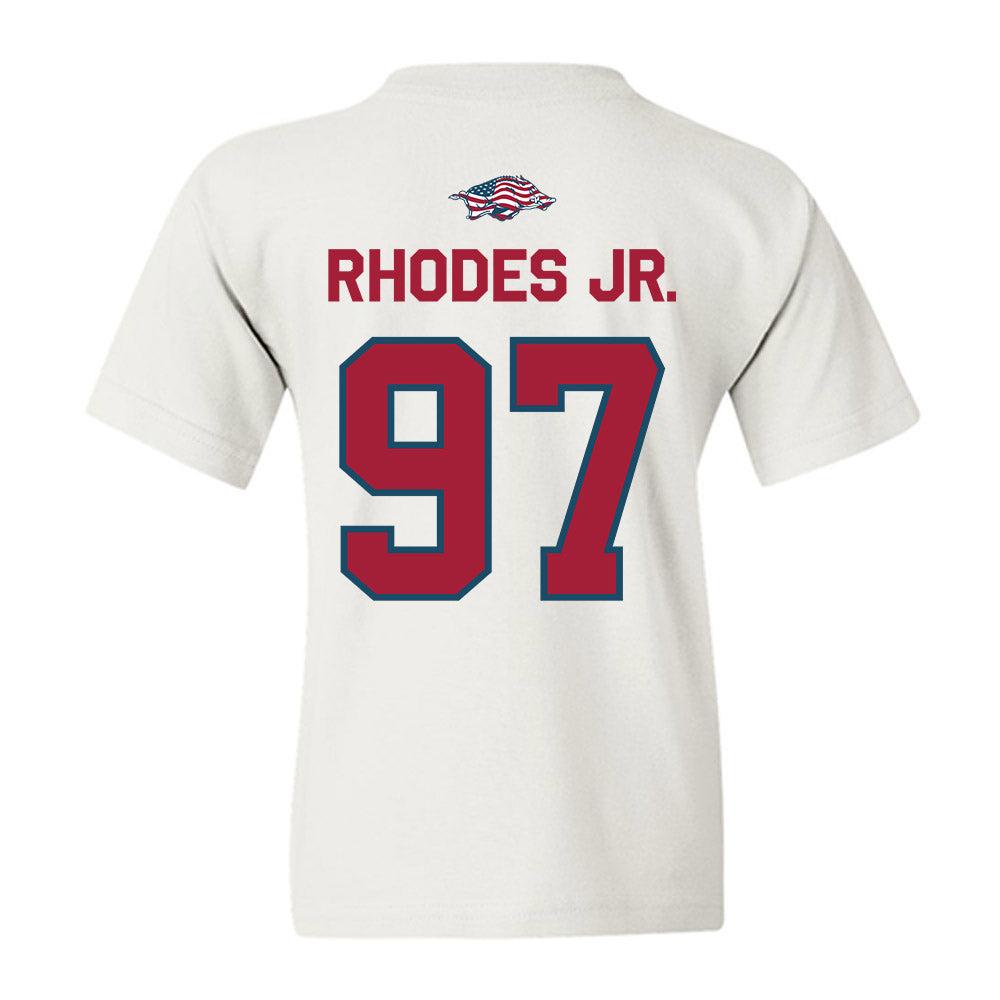 Arkansas - NCAA Football : Quincy Rhodes Jr. - Patriotic Collection Youth T-Shirt-1