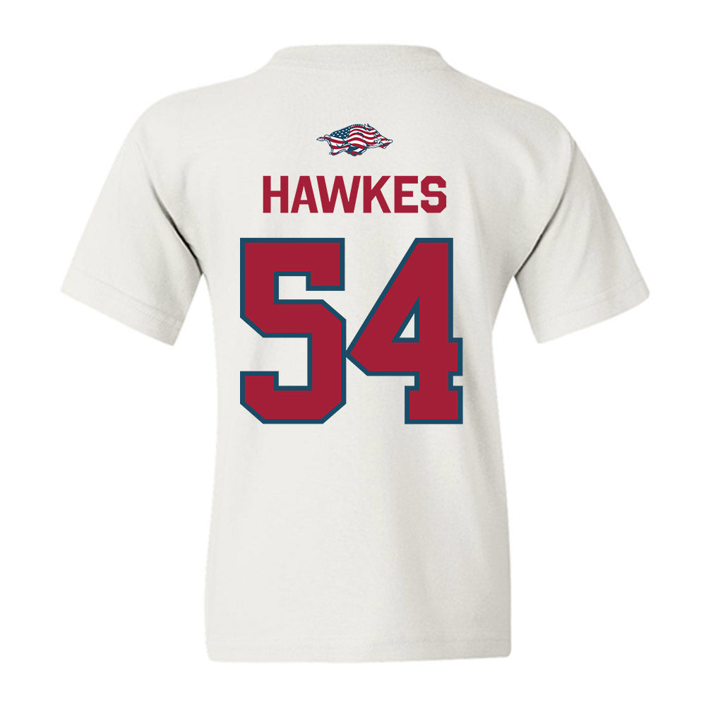 Arkansas - NCAA Football : Adam Hawkes - Patriotic Collection Youth T-Shirt-1