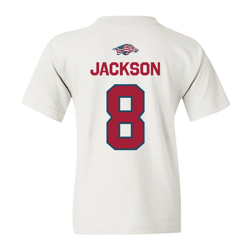 Arkansas - NCAA Football : Phoenix Jackson - Patriotic Collection Youth T-Shirt-1