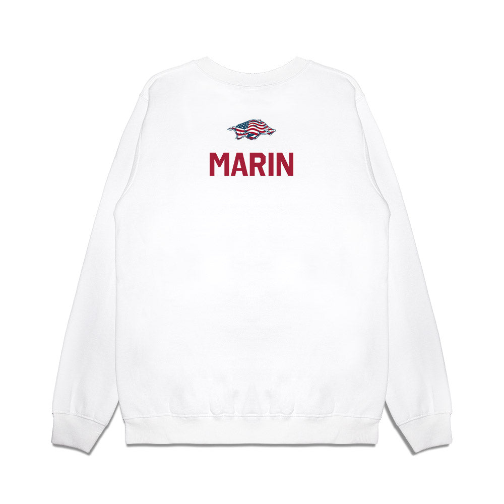 Arkansas - NCAA Women's Golf : Maria Jose Marin - Patriotic Collection Premium Crewneck Sweatshirt-1