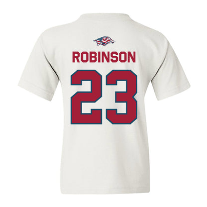 Arkansas - NCAA Women's Basketball : Emily Robinson - Patriotic Collection Youth T-Shirt-1