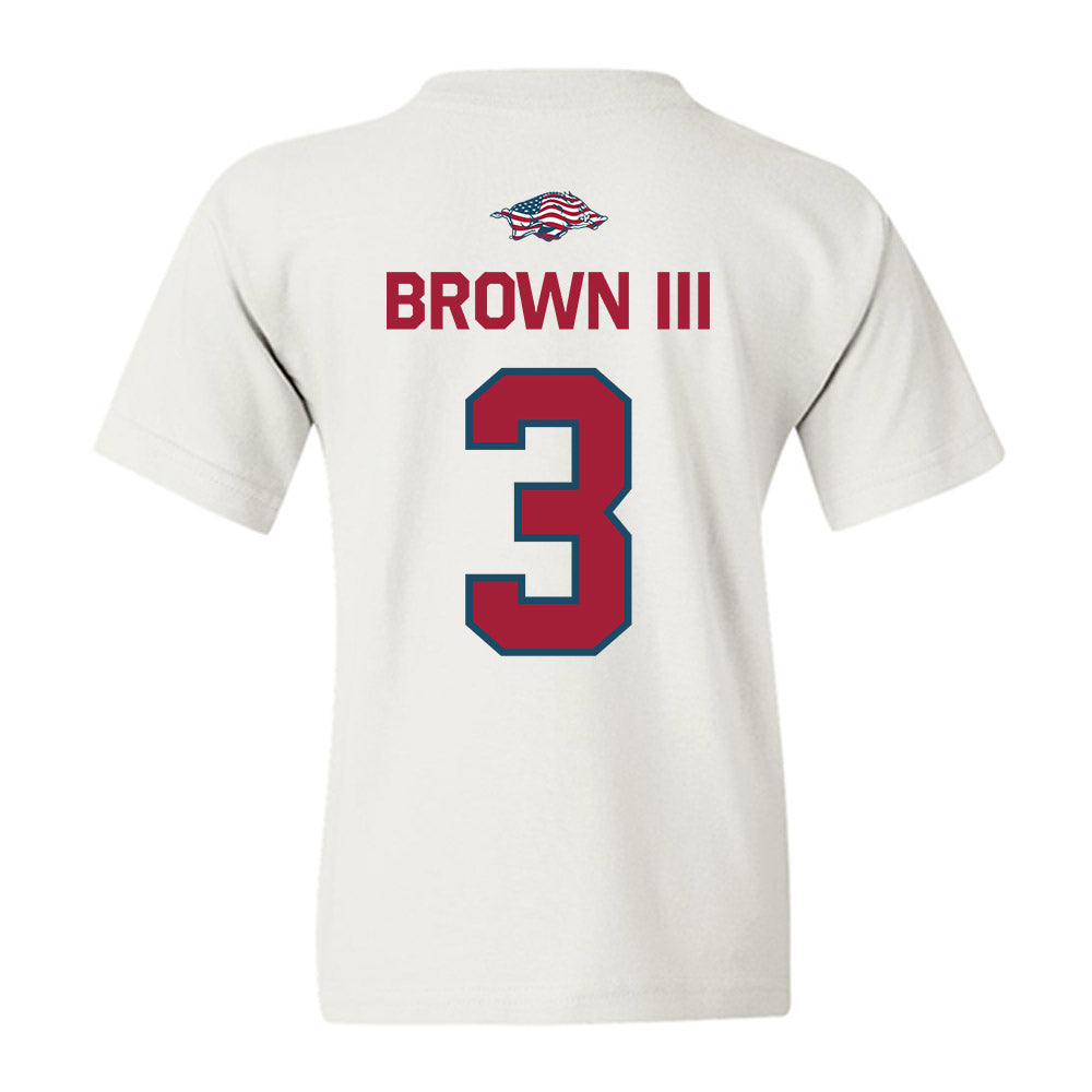 Arkansas - NCAA Football : CS Brown III - Patriotic Collection Youth T-Shirt-1