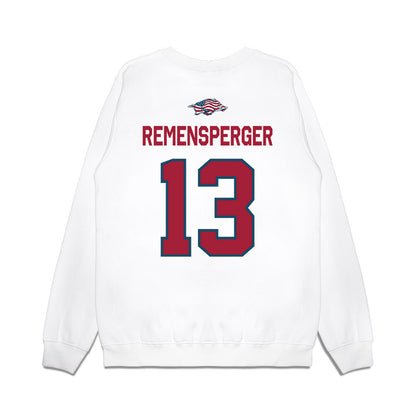 Arkansas - NCAA Women's Volleyball : Kiki Remensperger - Patriotic Collection Premium Crewneck Sweatshirt-1